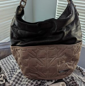 Black & Beige Leather L.A.M.B Bag